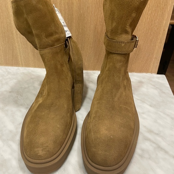 Zara Split Leather Suede Boots - Picture 4 of 7